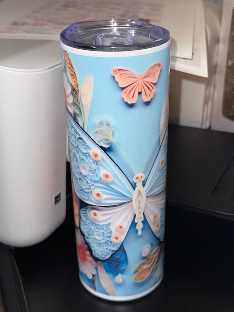 Butterly 20oz tumbler